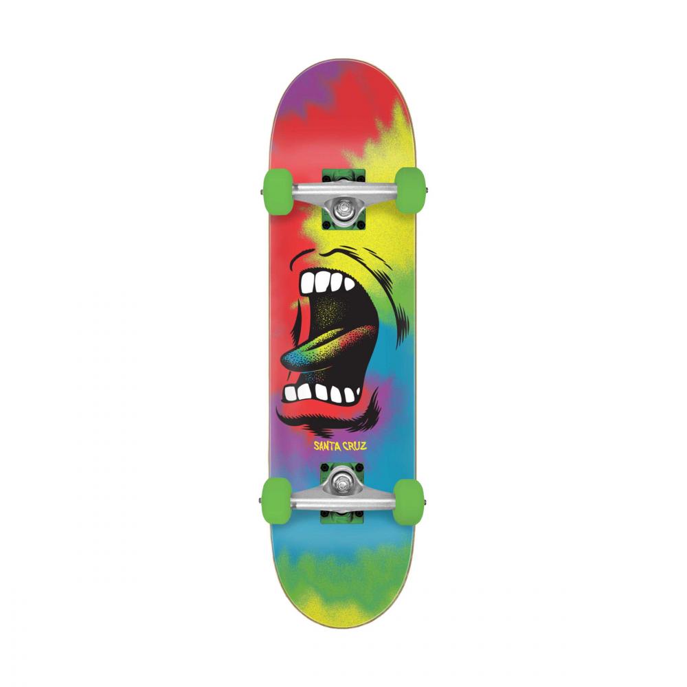 Santa Cruz Big Mouth Tie Dye Full Complete Skateboard 8.0"