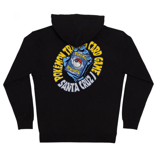 Santa Cruz Zip Hoodie Pokemon TCG Hand Black