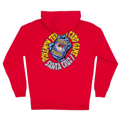 Santa Cruz Zip Hoodie Pokemon TCG Hand Red
