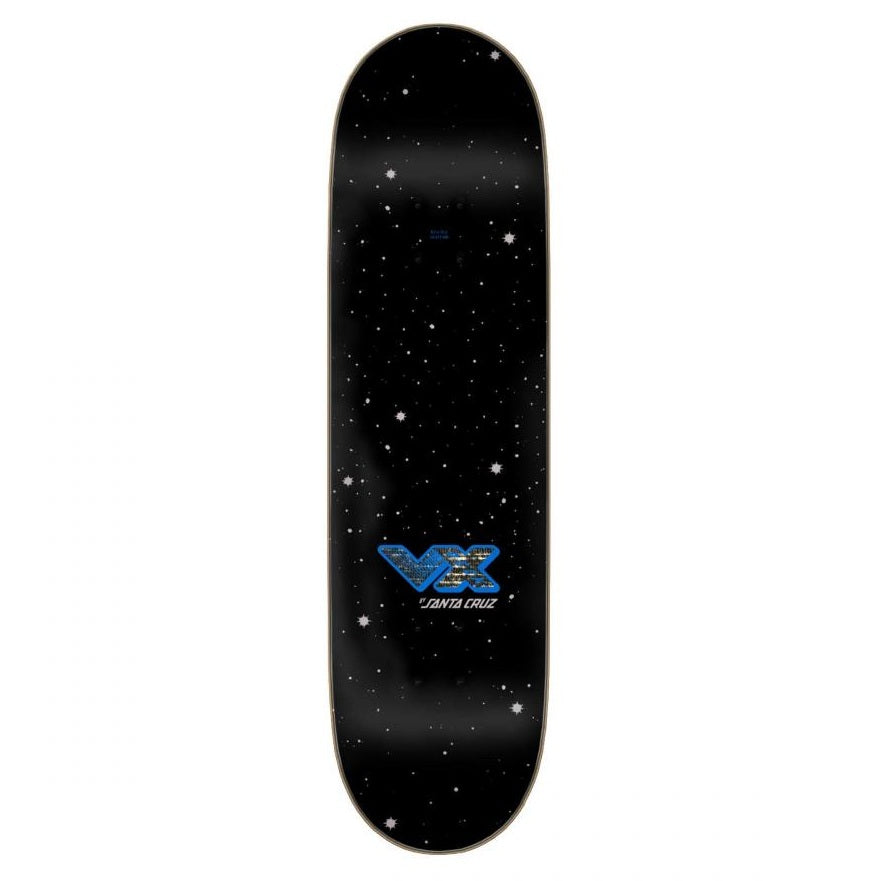 Santa Cruz Wooten Part Two Black/Silver/Blue VX Skateboard Deck 8.5"