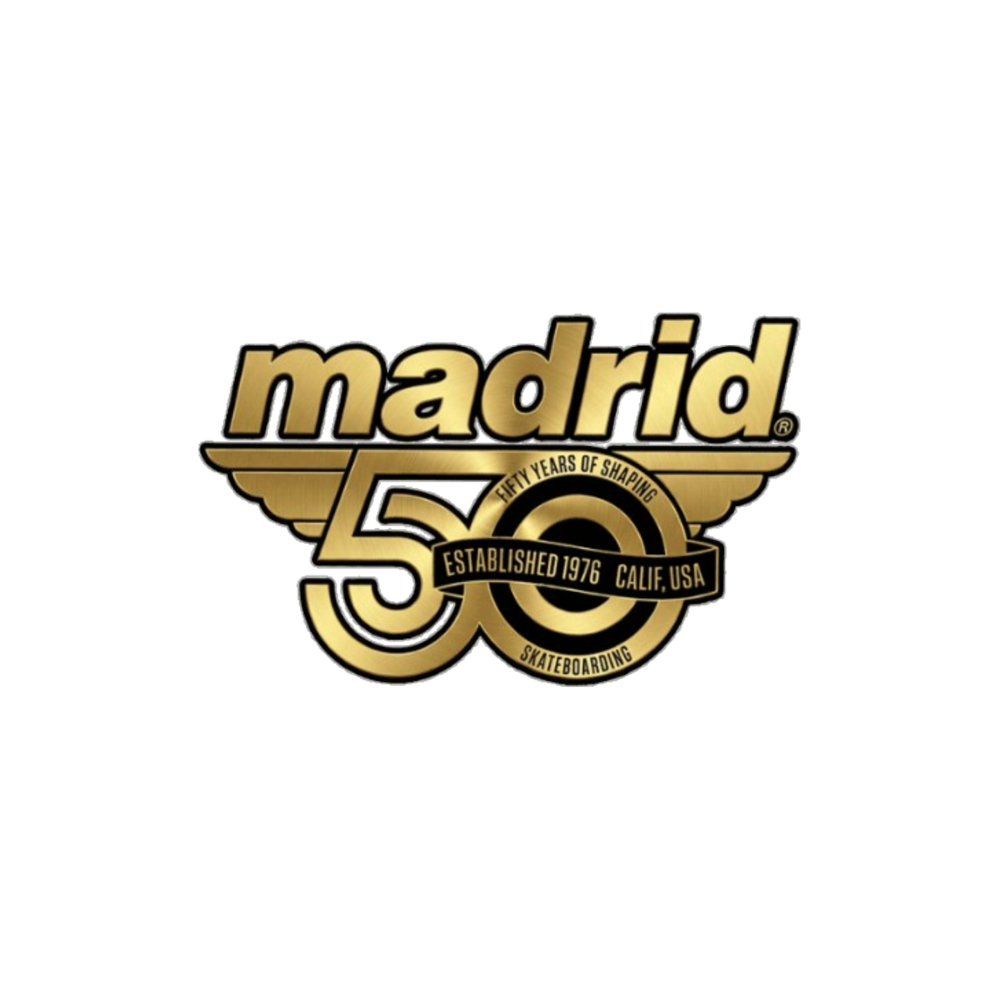 Madrid John Lucero SHOF Gold Old School Skateboard Deck 10"