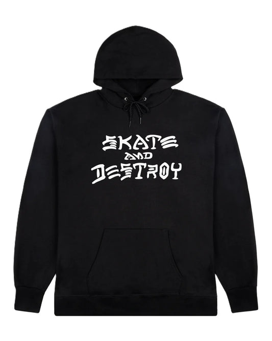 Sweat Hood Thrasher Skate and Destroy Black
