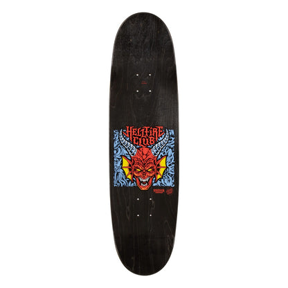 Santa Cruz Stranger Things Hellfire Club Flames Skateboard Deck 9.0"