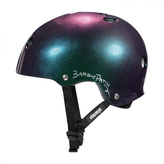 Triple Eight Deep Cover Barbie Patin Purple / Green Helmet