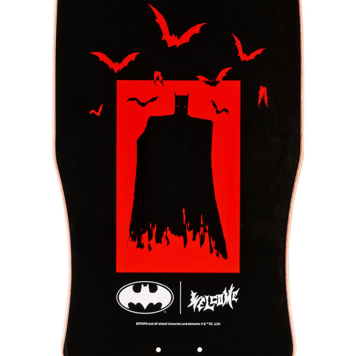 Welcome x Batman Talons Dark Lord Skateboard Deck 9.75"