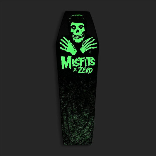 Zero x Misfits Fiend Coffin GITD Skateboard Deck 9.5"