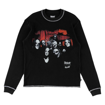 Welcome x Slipknot Masks Boxy Contrast Stitch Thermal Longsleeve