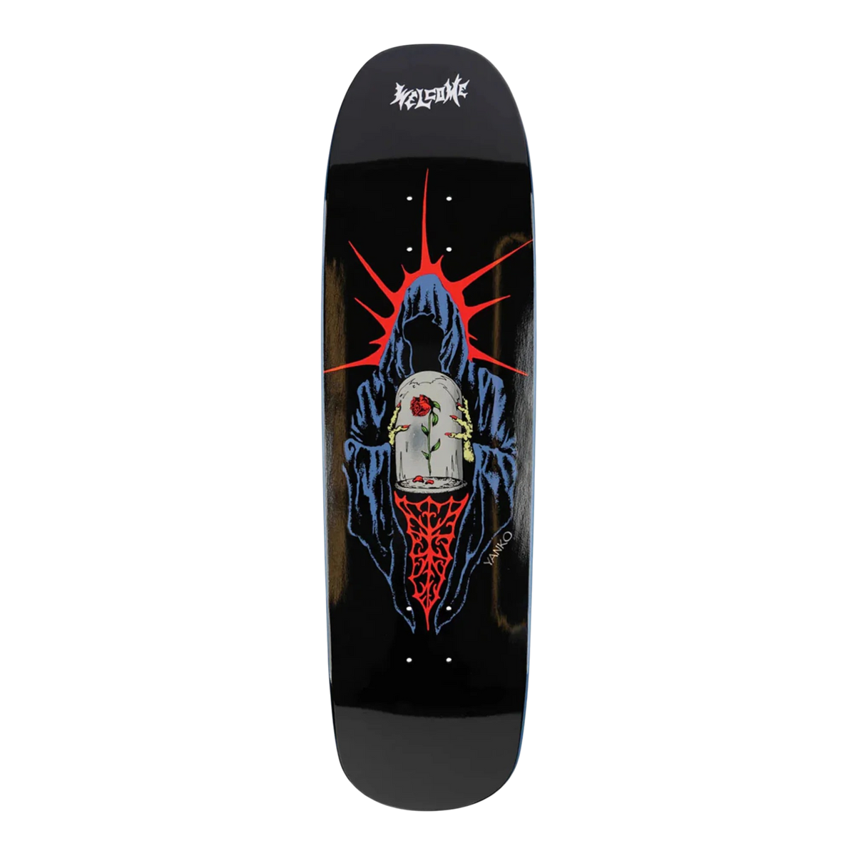 Welcome Wilted Jake Yanko Pro Model on Panther Skateboard Deck 9.0"