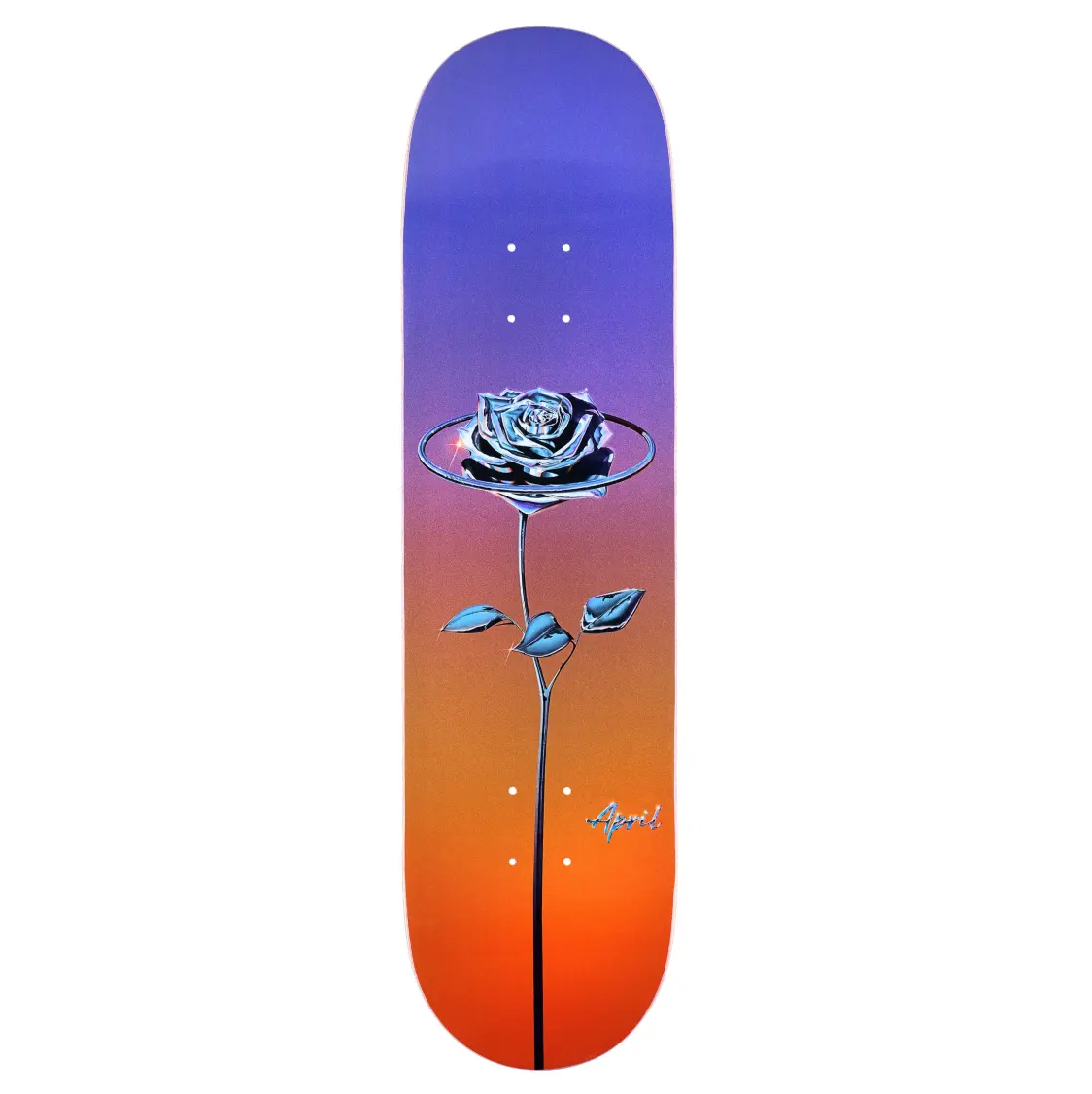 April Chrome Rose Colour Skateboard Deck 8.25"