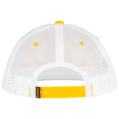 Bones Pushing Up Daisies Trucker Cap - Gold White