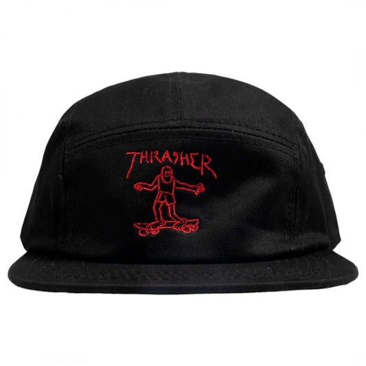 Thrasher Gonz 5 Panel Cap - Black Red