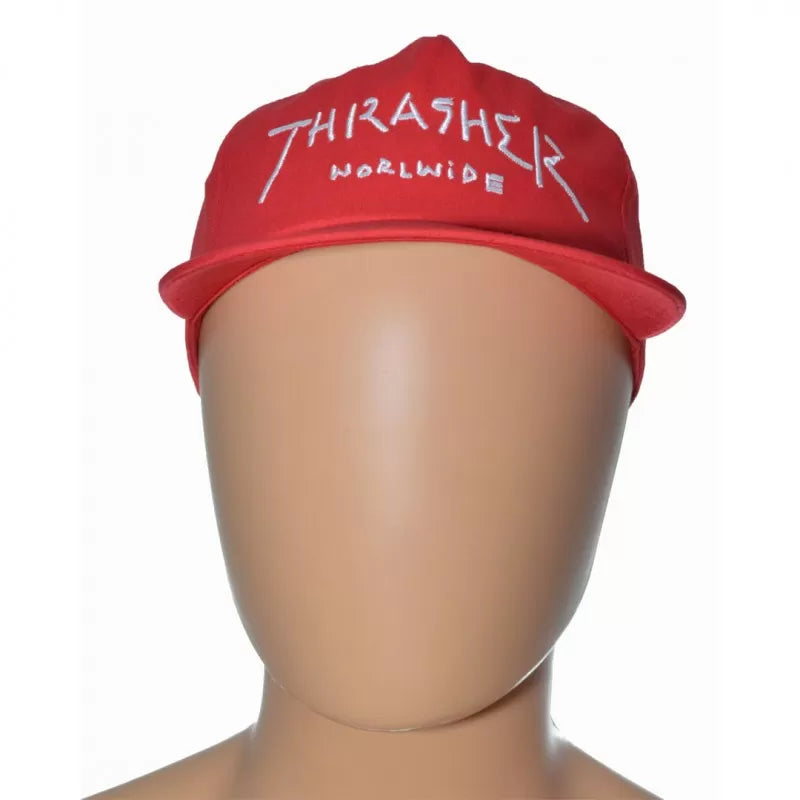 Boné Thrasher Old Timer Worldwide - Vermelho