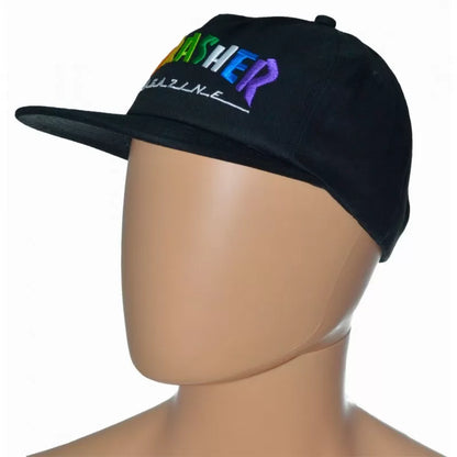 Boné Thrasher Rainbow Mag - Preto