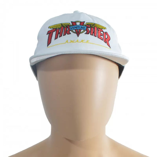Thrasher x Venture Collab Cap - White