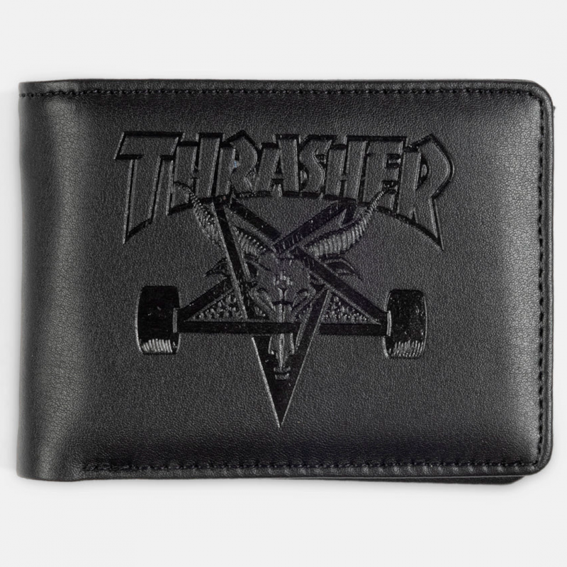 Thrasher Skategoat Leather Wallet - Black