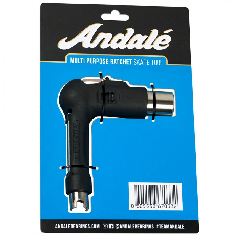 Anofale Andalé Multi Purpose Ratchet Black Skateboard Wrench – NO23 Skateboards
