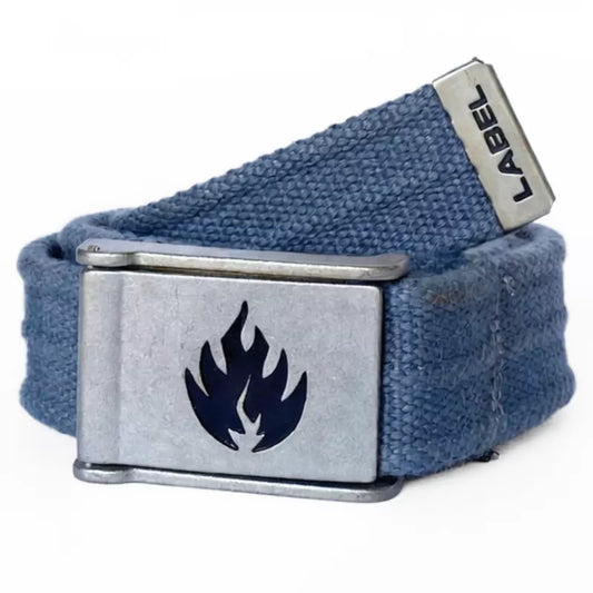 Cinto Black Label Flame - Grey