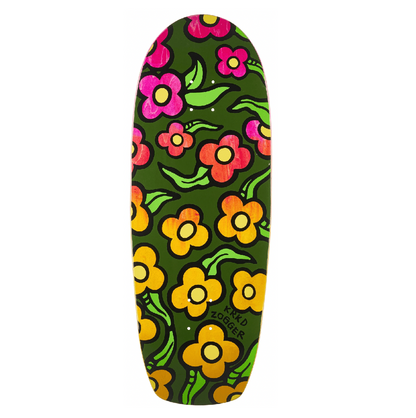 Krooked Team Zooger Wildstyle Flowers Skateboard Deck 10.75″
