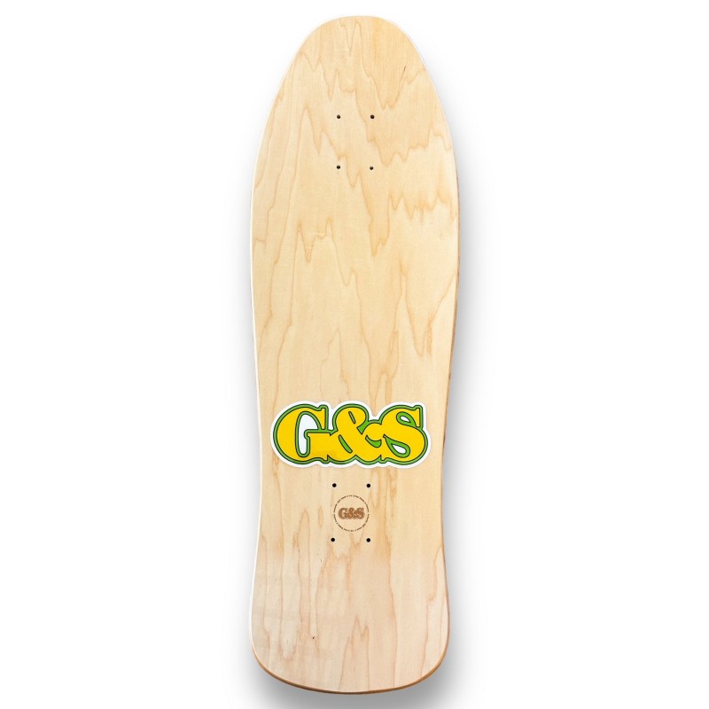 Gordon and Smith 1990 Street Chomp 2 Orange Skateboard Deck 10.0