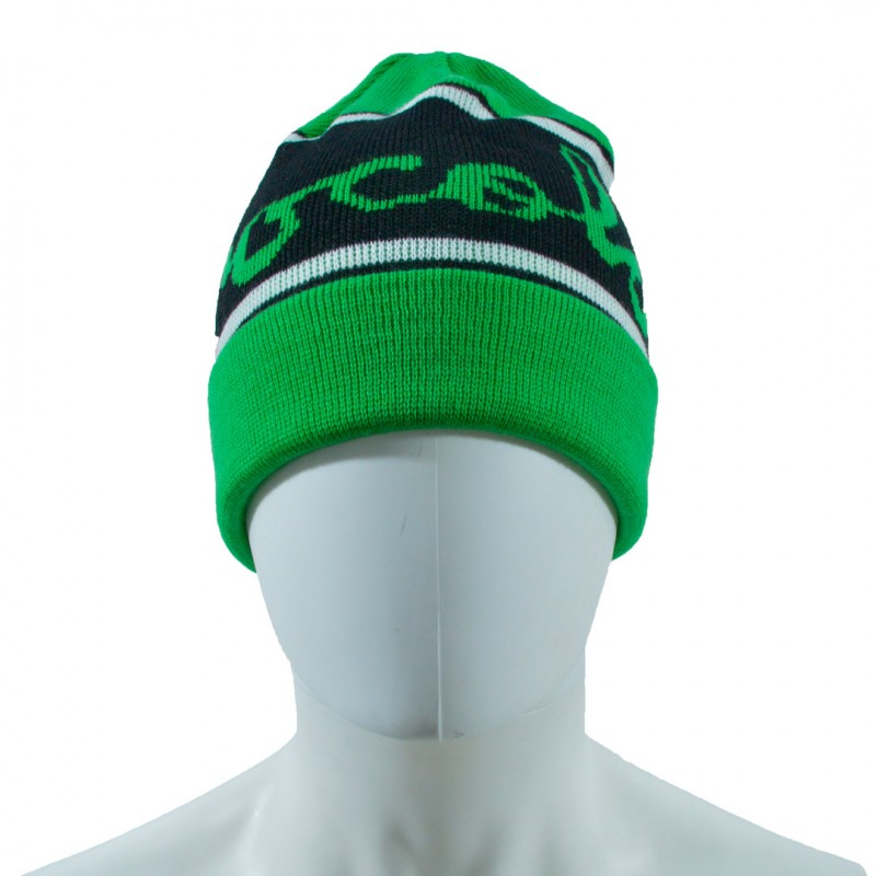 Chocolate Chunk Stripe Beanie - Kelly Green