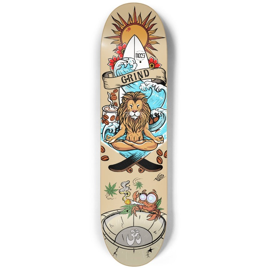 NO23 X Grind Special Edition MH Skateboard Deck 8.0 "