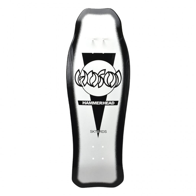 Hosoi Hammerhead Double Kick Old School White Skateboard Deck 10.25"