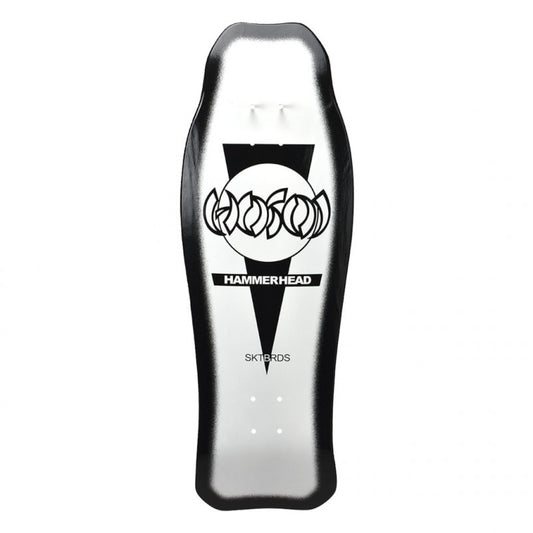 Hosoi Hammerhead Double Kick Old School White Skateboard Deck 10.25"