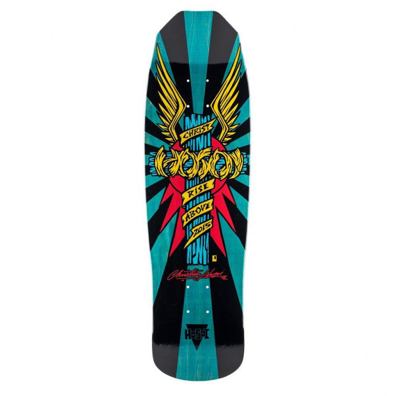 Hosoi Wings Old School Blue Skateboard Deck 9.0"