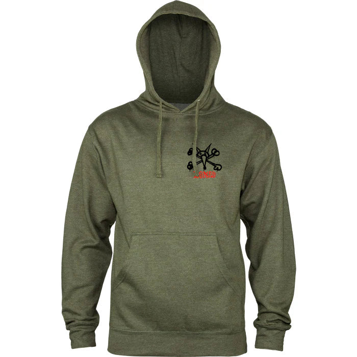 Sweat Hood Powell Peralta Rat Bones - Army Heather