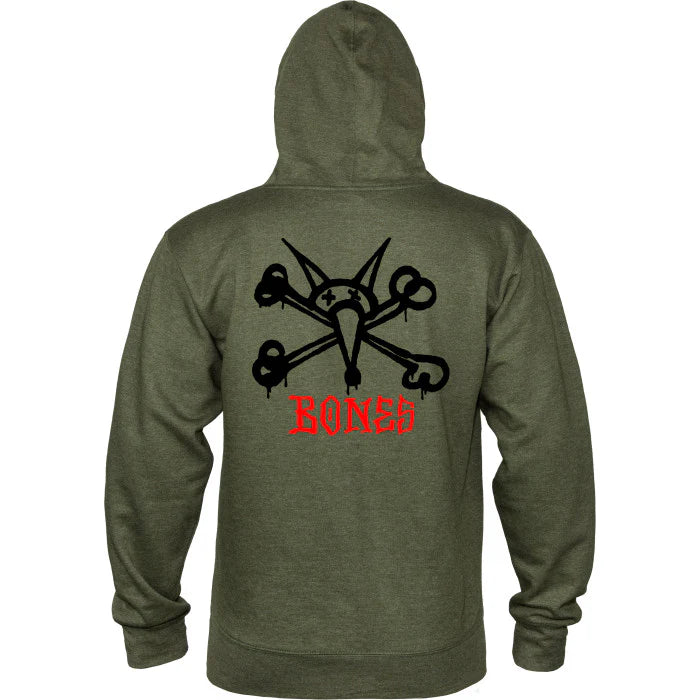 Sweat Hood Powell Peralta Rat Bones - Army Heather