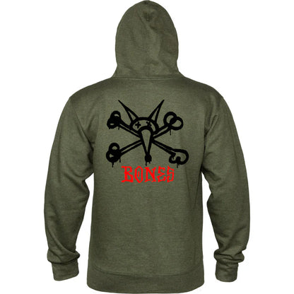 Sweat Hood Powell Peralta Rat Bones - Army Heather