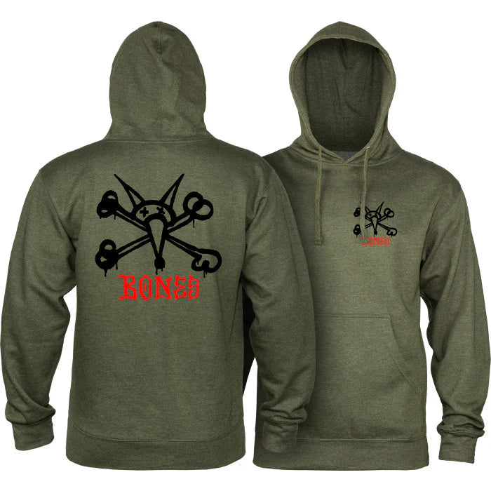 Sweat Hood Powell Peralta Rat Bones - Army Heather