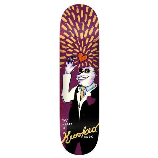 Krooked Knox This Heart Skateboard Deck 8.5"