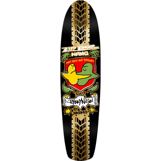 Krooked Johnny Wilson Guest Pro Zinger Nano Skateboard Deck 7.37"
