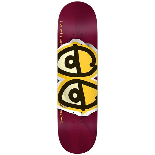 Krooked DBX Eyes Bordeaux Skateboard Deck 8.5"