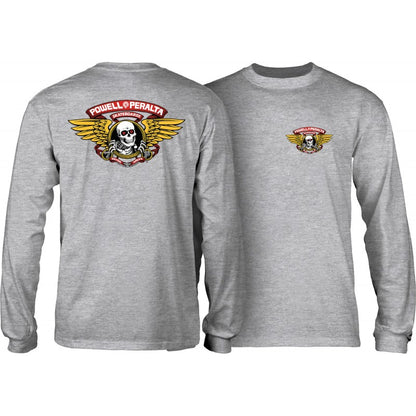 Longsleeve Powell Peralta Winged Ripper - Athletic Heather