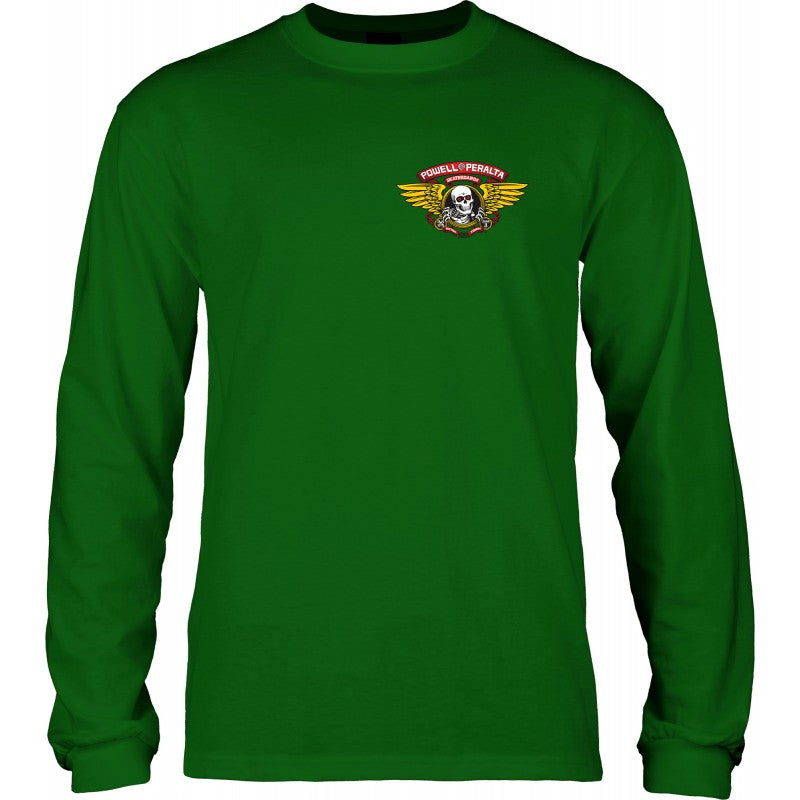 Longsleeve Powell Peralta Winged Ripper - Forest Green