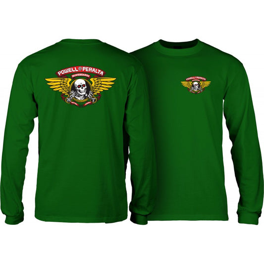 Longsleeve Powell Peralta Winged Ripper - Forest Green