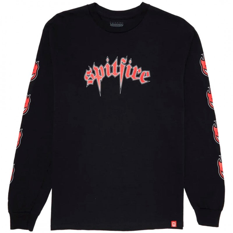 Longsleeve Spitfire Venom Bighead Fill - Black