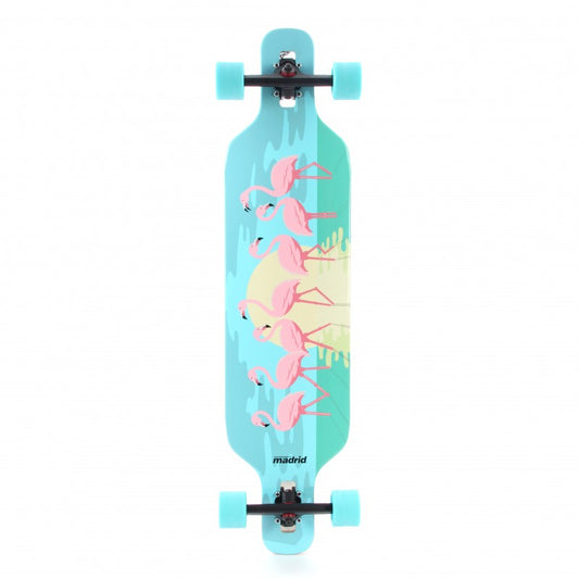 Madrid Flamingos Drop Through Longboard complete 40 "