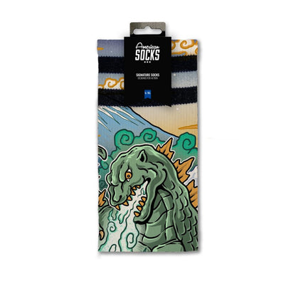 American Socks Alien Kaiju King Socks - Mid High