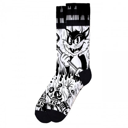 American Socks Evil Cat Socks – Mid High
