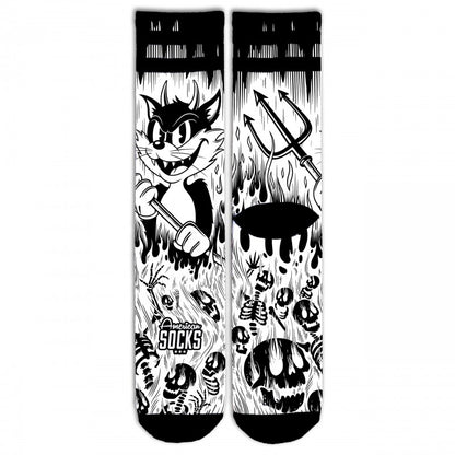 American Socks Evil Cat Socks – Mid High