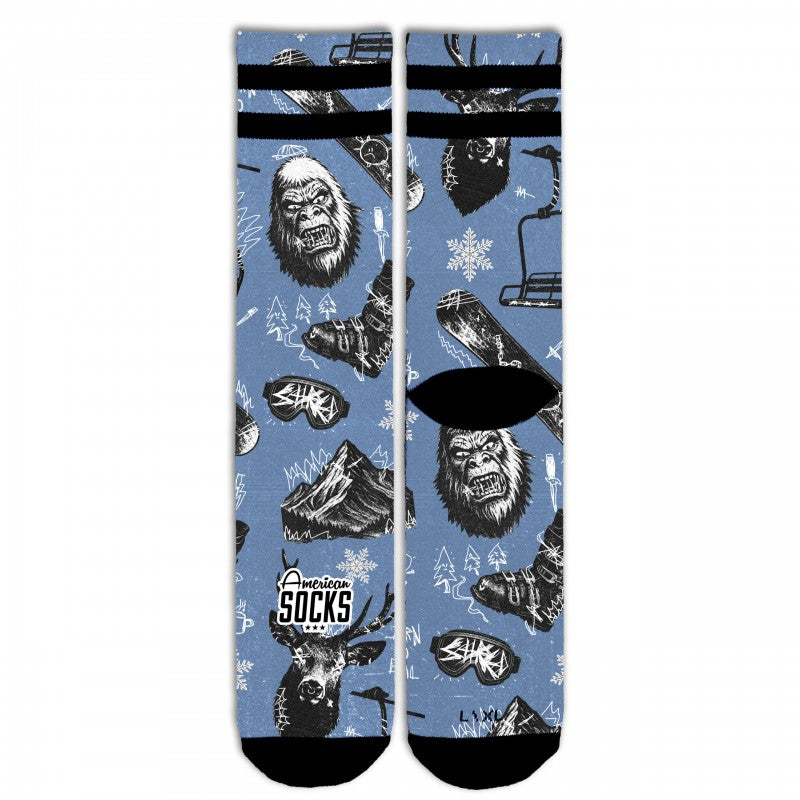 Meias American Socks Powder - Mid High