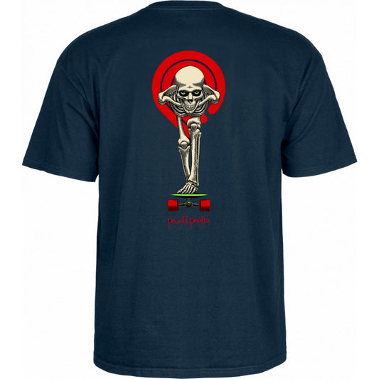 T-Shirt Powell Peralta Tucking Skeleton Navy