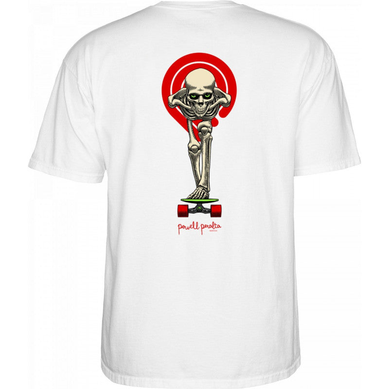 T-Shirt Powell Peralta Tucking Skeleton White