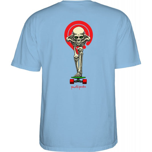 T-Shirt Powell Peralta Tucking Skeleton Carolina Blue