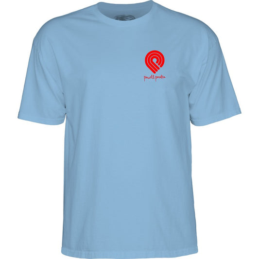 T-Shirt Powell Peralta Tucking Skeleton Carolina Blue