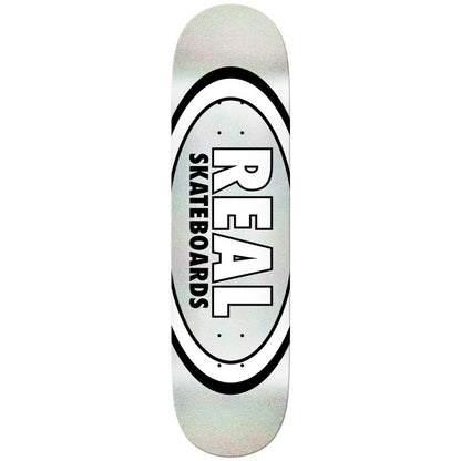 Real Easy Rider Oval Logo White Skateboard Deck 8.5"
