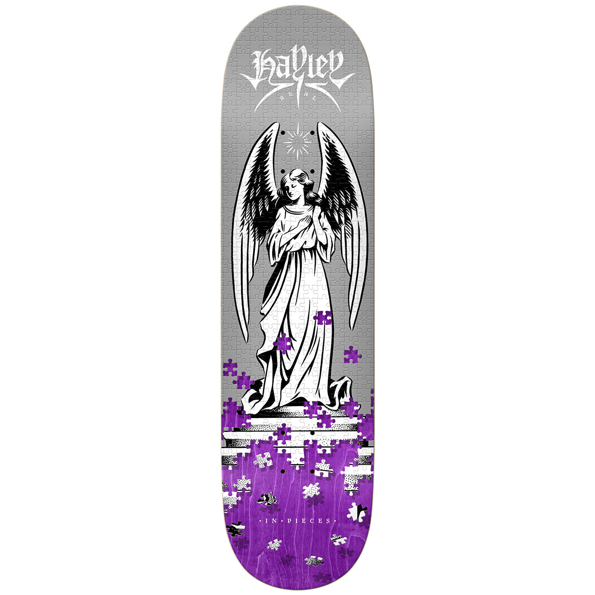 Real Hayley Pieces TrueFit Silver Skateboard Deck 8.25"